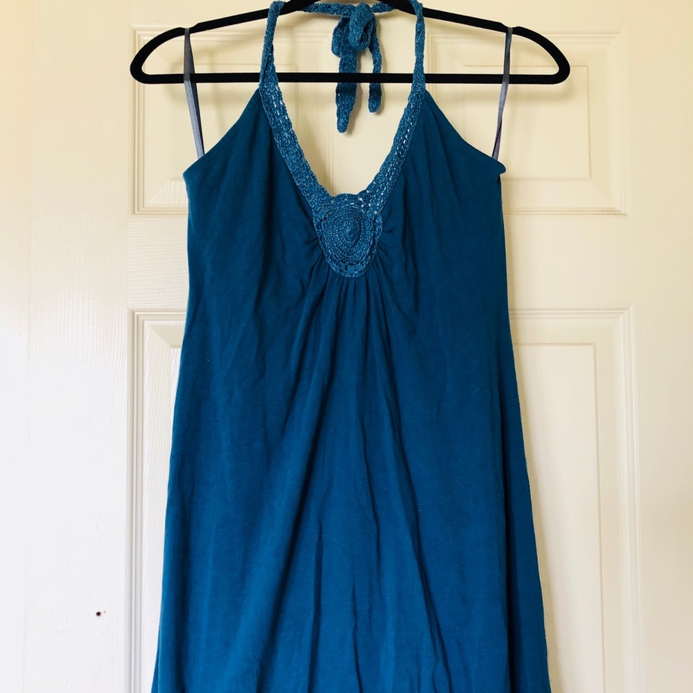 Turquoise Halter Top Billabong Dress
